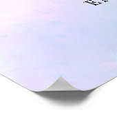 Poster Bienvenue dans nos Aquarelles Pastel Mariage (Coin)