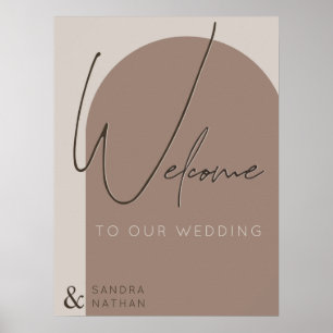 Poster Bienvenue dans notre café mariage