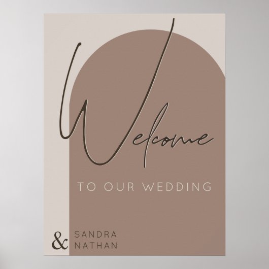 Poster Bienvenue dans notre café mariage (Devant)