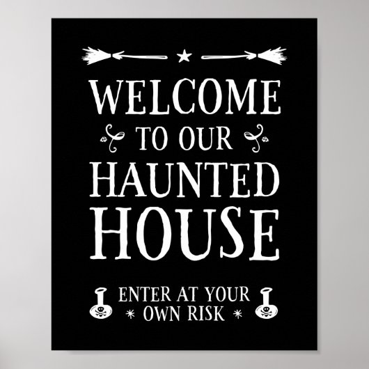 Poster Bienvenue Dans Notre Maison Hantée (Devant)