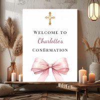 Bienvenue de confirmation avec un nœud rose