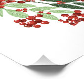 Poster Bienvenue de la couronne botanique peinte à la mai (Coin)