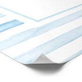 Poster Bienvenue de l'Ours Bleu marin (Coin)