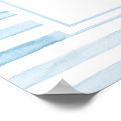 Poster Bienvenue de l'Ours Bleu marin (Coin)