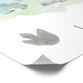 Poster Bienvenue Dinosaur 1er anniversaire Boy Cute Jungl (Coin)