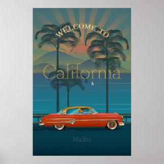 Poster Bienvenue en Californie