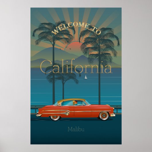 Poster Bienvenue en Californie (Devant)