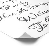 POSTER BIENVENUE EN FAMILLE (Coin)