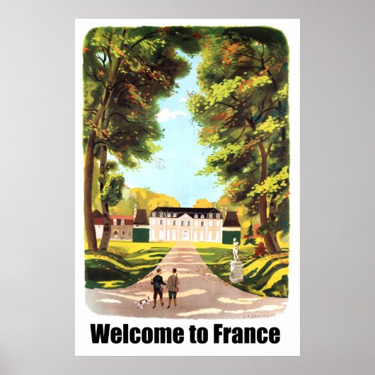 Poster Bienvenue en France (Devant)