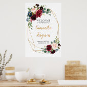 Poster Bienvenue entièrement éditable à la douche de la m (Cuisine)