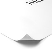 Poster Bienvenue Fête de Mariage Lemons & Roses (Coin)