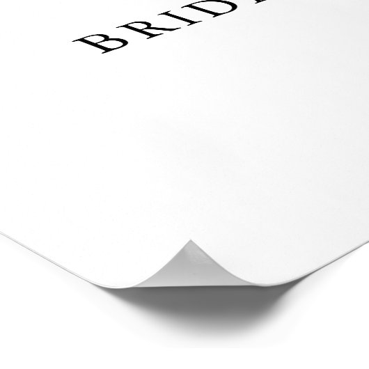 Poster Bienvenue Fête de Mariage Thé Party Aquarelle Rose (Coin)