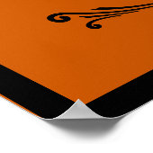 Poster Bienvenue Halloween | Longueur de la porte de sorc (Coin)