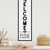 Poster Bienvenue Halloween | Longueur de la porte mortell (Cuisine)