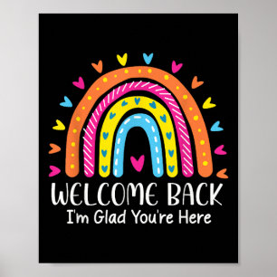 Poster Bienvenue, je suis ravi que vous soyez là, premier