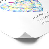 Poster Bienvenue Laissez l'amour pétillant couleur de coe (Coin)