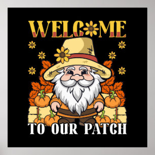 Poster Bienvenue le jour de Thanksgiving dans notre Patch