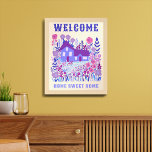 POSTER BIENVENUE MAISON DOUCE MAISON FLEURS FLEUVES PERSO<br><div class="desc">Découvrez cet art sucré et coloré, fait à la main par moi pour vous ! Ajoutez votre propre texte pour le customiser en cliquant sur "personnaliser" ci-dessus. Vous pouvez également modifier le texte, la police, les couleurs et la couleur arrière - plan. Sélectionnez la taille de l'impression à l'aide du...</div>