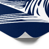 Poster Bienvenue Mariage Naudtique Ancre Marine (Coin)