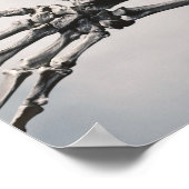 Poster Bienvenue mortels stupides Zombie Skeleton effraya (Coin)