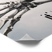 Poster Bienvenue mortels stupides Zombie Skeleton effraya (Coin)