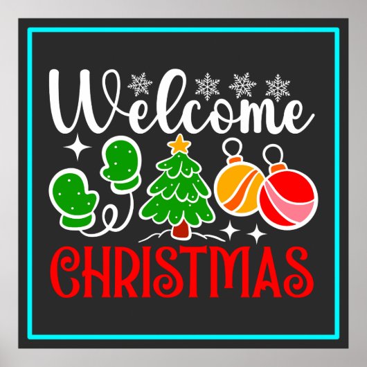 Poster Bienvenue Noël (Devant)