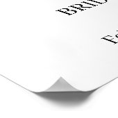 Poster Bienvenue panneau de douche de mariée tournesols v (Coin)