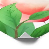 Poster Bienvenue Peonies et Fête des mariées de verdure (Coin)