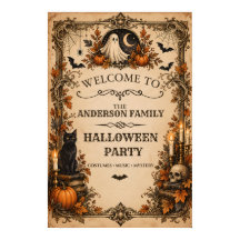 Bienvenue personnalisée à une fête d'Halloween vin