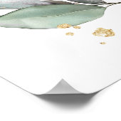 Poster Bienvenue pour la fête prénatale de verdure de la (Coin)