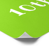 Poster Bienvenue pour l'anniversaire de la fille aux chev (Coin)