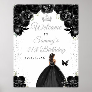 Poster Bienvenue pour l'anniversaire de la princesse à la