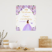 Poster Bienvenue pour l'anniversaire de la princesse aux  (Cuisine)