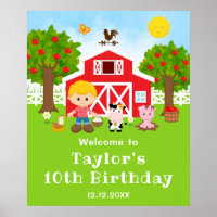 Bienvenue pour l'anniversaire du garçon blond de l