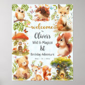 Poster Bienvenue pour l'anniversaire du petit sauvageon d (Devant)
