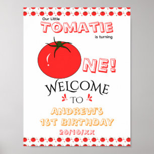 Poster Bienvenue pour le 1er anniversaire de la Tomate Mi