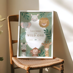 Poster Bienvenue pour le 1er anniversaire de Wild One Boy