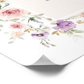 Poster Bienvenue pour le premier anniversaire de la douce (Coin)