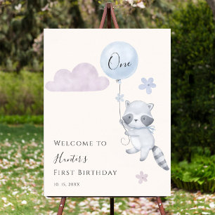 Poster Bienvenue pour le premier anniversaire de Raton la