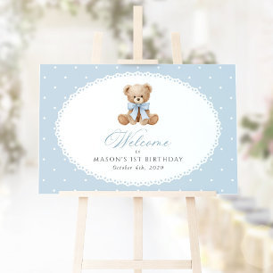 Poster Bienvenue pour le premier anniversaire, Ours, Nœud