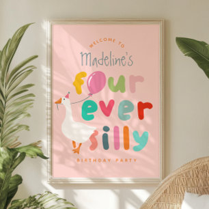 Poster Bienvenue pour les Filles Pour Toujours Canard Fou