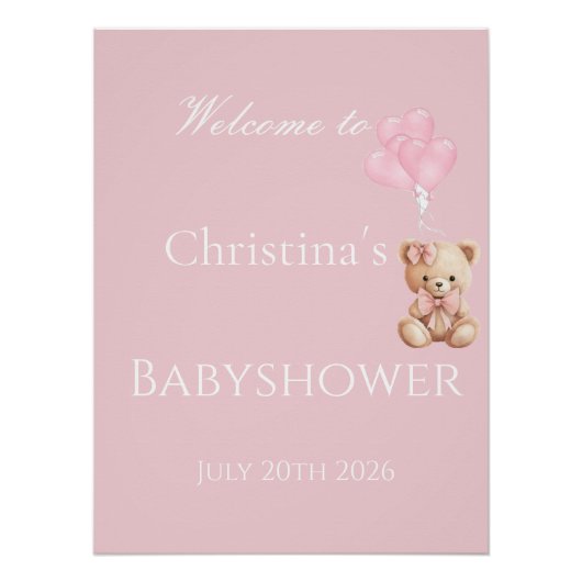 Poster Bienvenue pour signer (Devant)