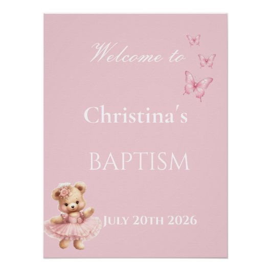Poster Bienvenue pour signer (Devant)