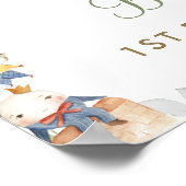 Poster Bienvenue pour un 1er anniversaire avec une compti (Coin)