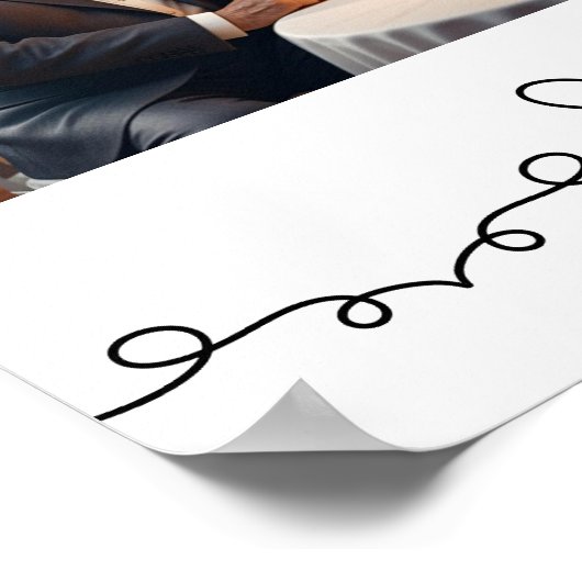 Poster Bienvenue pour un anniversaire de mariage personna (Coin)