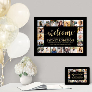 Poster Bienvenue pour un anniversaire quelconque 20 Colla