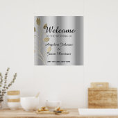 Poster Bienvenue pour un mariage d'argent (Cuisine)