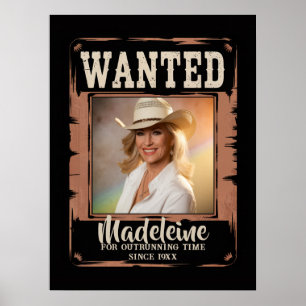 Poster Bienvenue pour une fête d'anniversaire rustique da