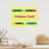 Poster Bienvenue Retour à l'école Conception personnalisé (Cuisine)