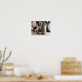Poster Bienvenue Retour Pompier Embrasse Un Pompier Haut  (Cuisine)